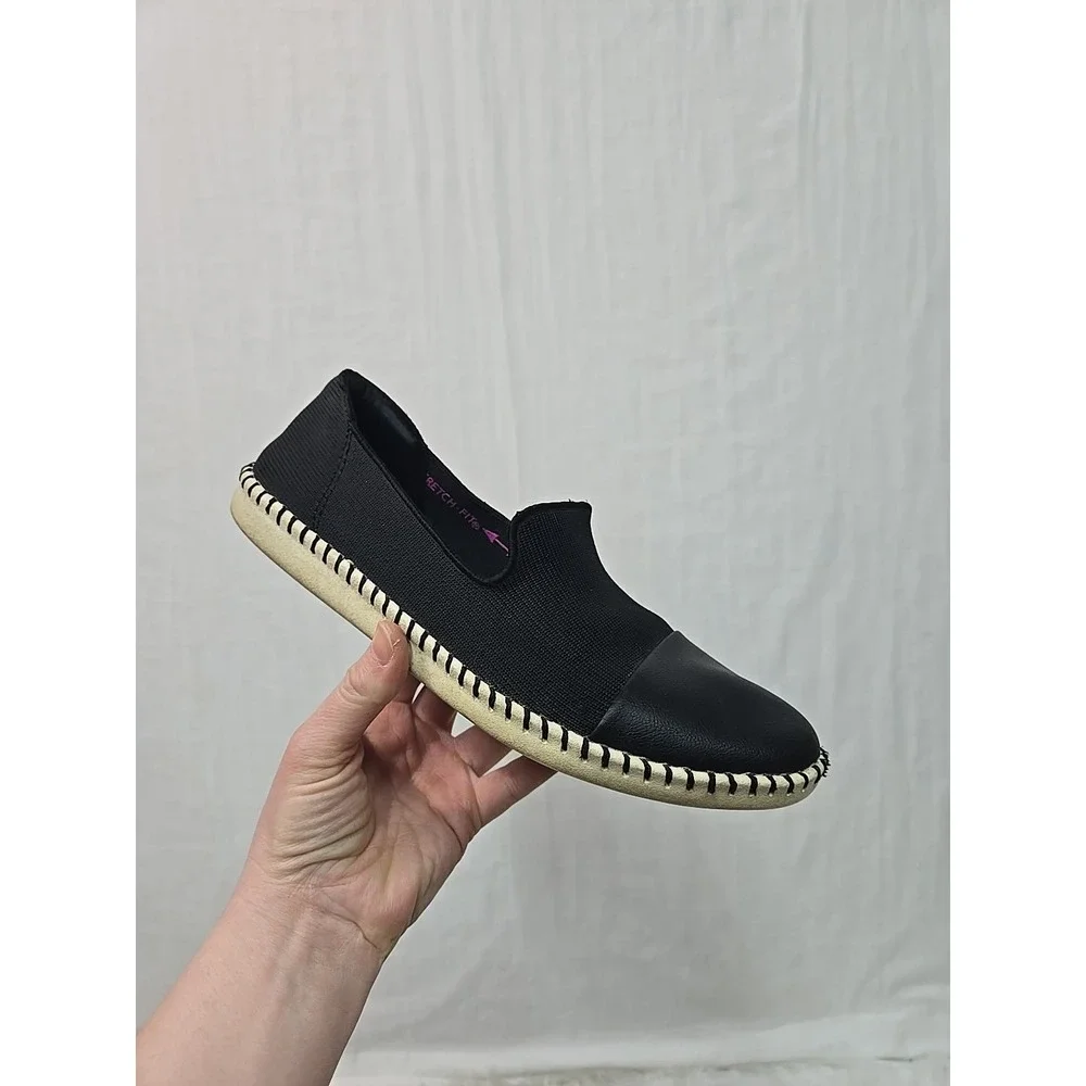 Skechers Stretch Fit‎ - Cora Women's Slip On Loafers Black US Size 8 Knit Pebble